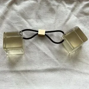 ‼️LOUIS VUITTON RARE VINTAGE HAIR TIE PONYTAIL HOLDER CLEAR/YELLOW.‼️ louis vuitton hair cubes products for sale | eBay main image 3